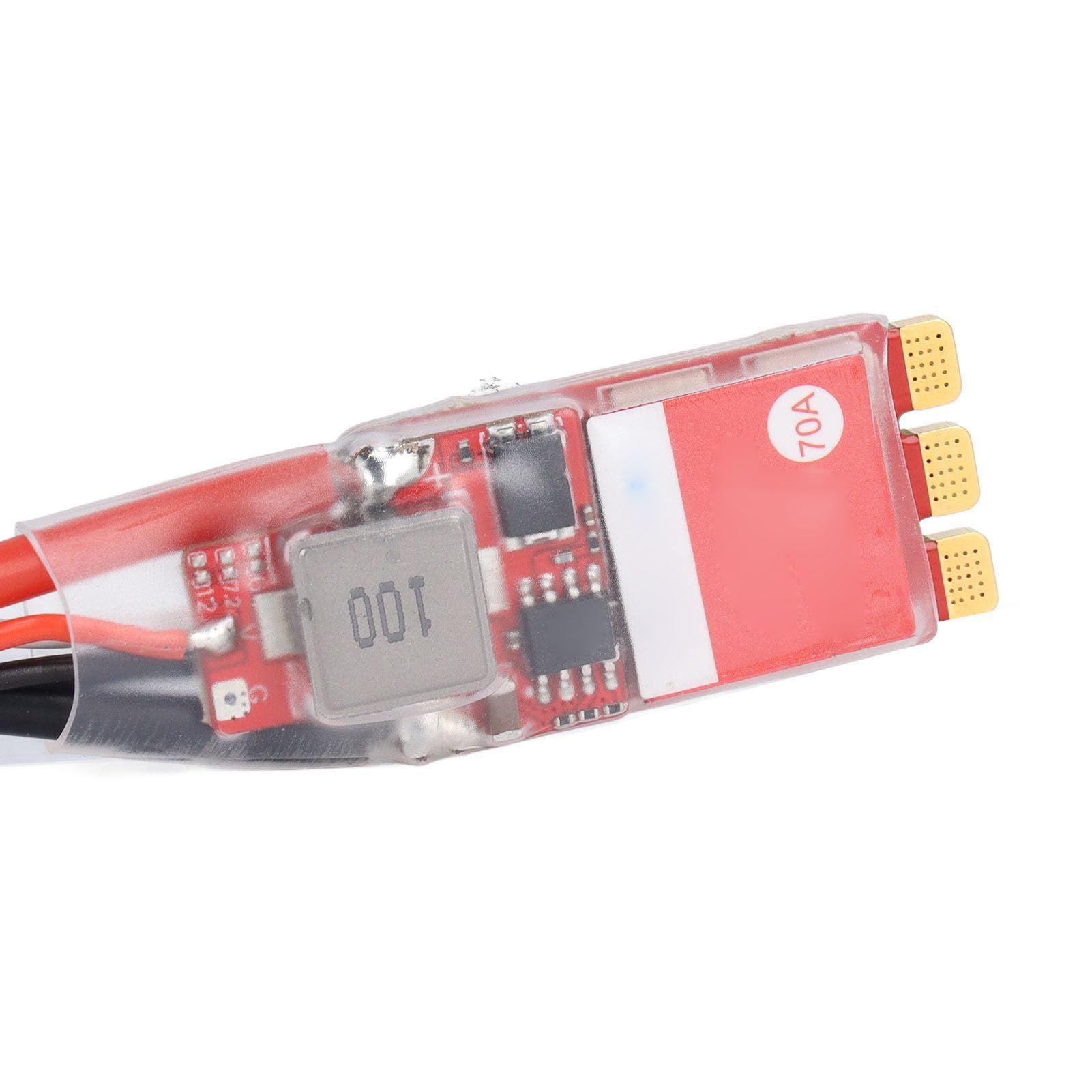 Cocoarm Bezszczotkowy ESC, 70A Bezszczotkowy Silnik ESC 2 do 6S z STM32G071 128KHz PWM, Regulowany 5V do 12V BEC, BLHeli 32 Puszczania Samolotów RC Car Boat Drone