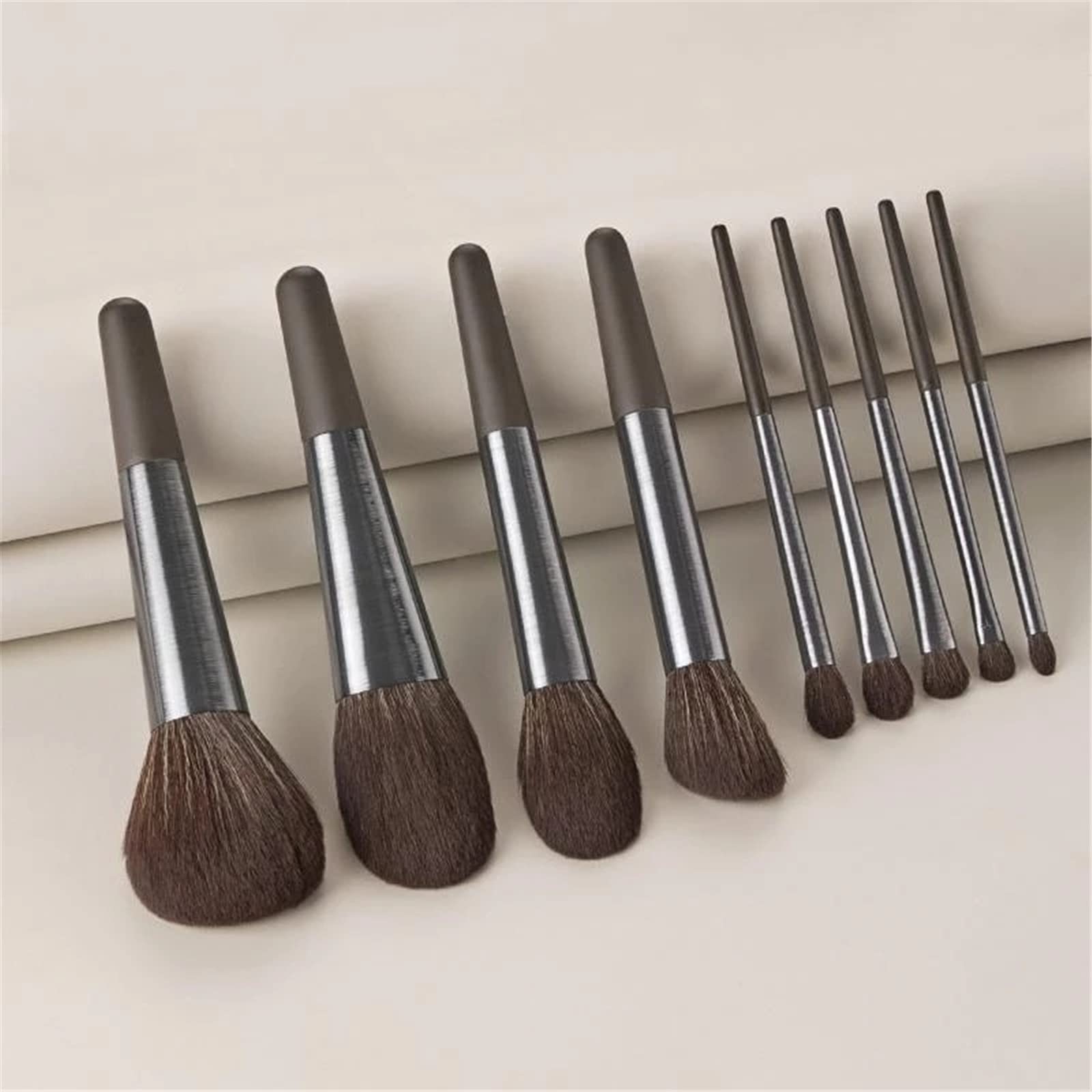 Make-up-Pinsel-Set 9 Professionelle Make-up Pinsel, Lidschatten Loose Pulver Makeup Set für Reiseurlaub