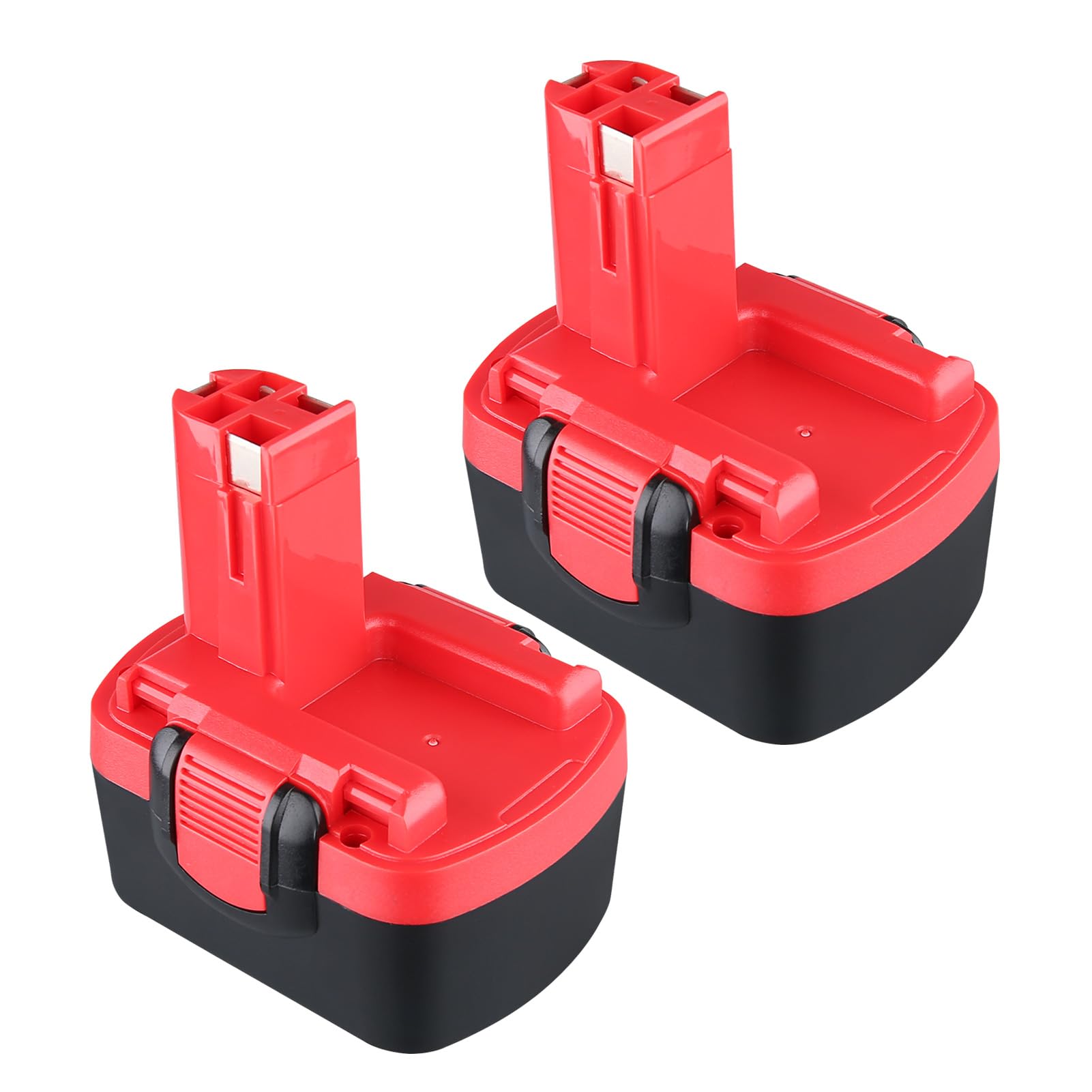 VANTTECH 14.4V 4.8Ah Ni-MH Replacement Battery Compatible with Bosch BAT038, BAT040, BAT041, BAT140, BAT159 Models - Suitable for GSR, PSB, PSR Series Drills, Impact Drivers, Hedge Trimmers - 2 Pack