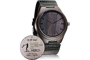 Personalized Father's Day Engraved Wooden Watch