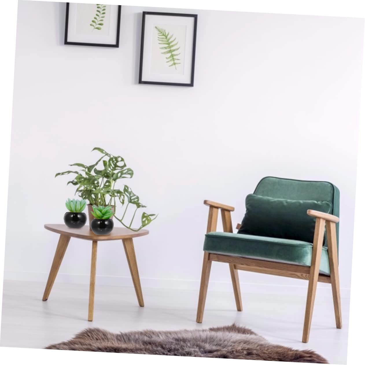 4stücke Künstlicher Mini-Bonsai Künstliche Sukkulenten Künstliche Topfpflanze Grünpflanze Als Dekoration Tischdekoration Für Zuhause Und Büro