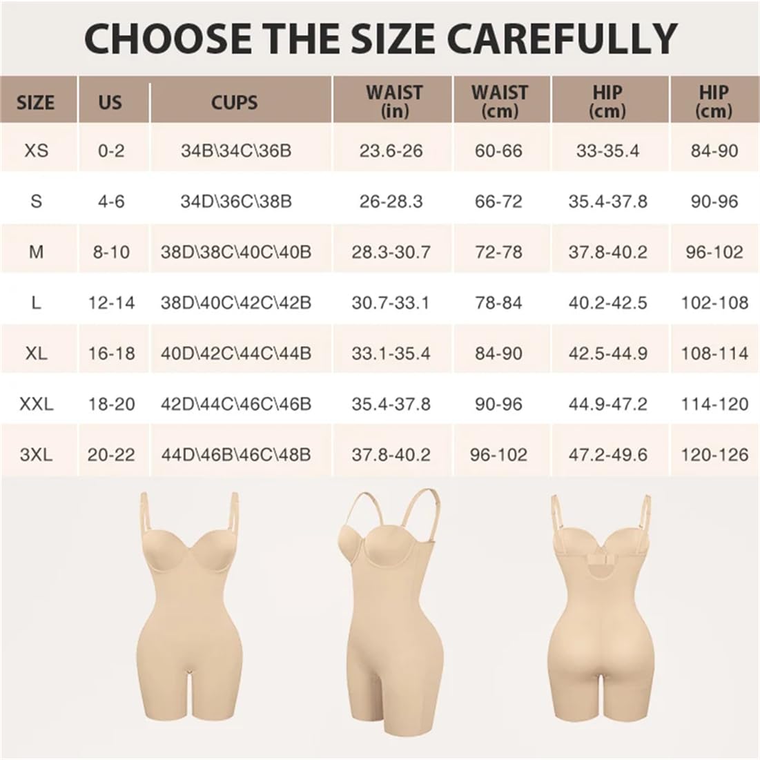 ISCBAFYX Mujeres La Espalda Baja Bodysuit Bodysuit Shapewear Butt LIBER Cuerpo Corizante sin Espalda Corsé del Abdomen