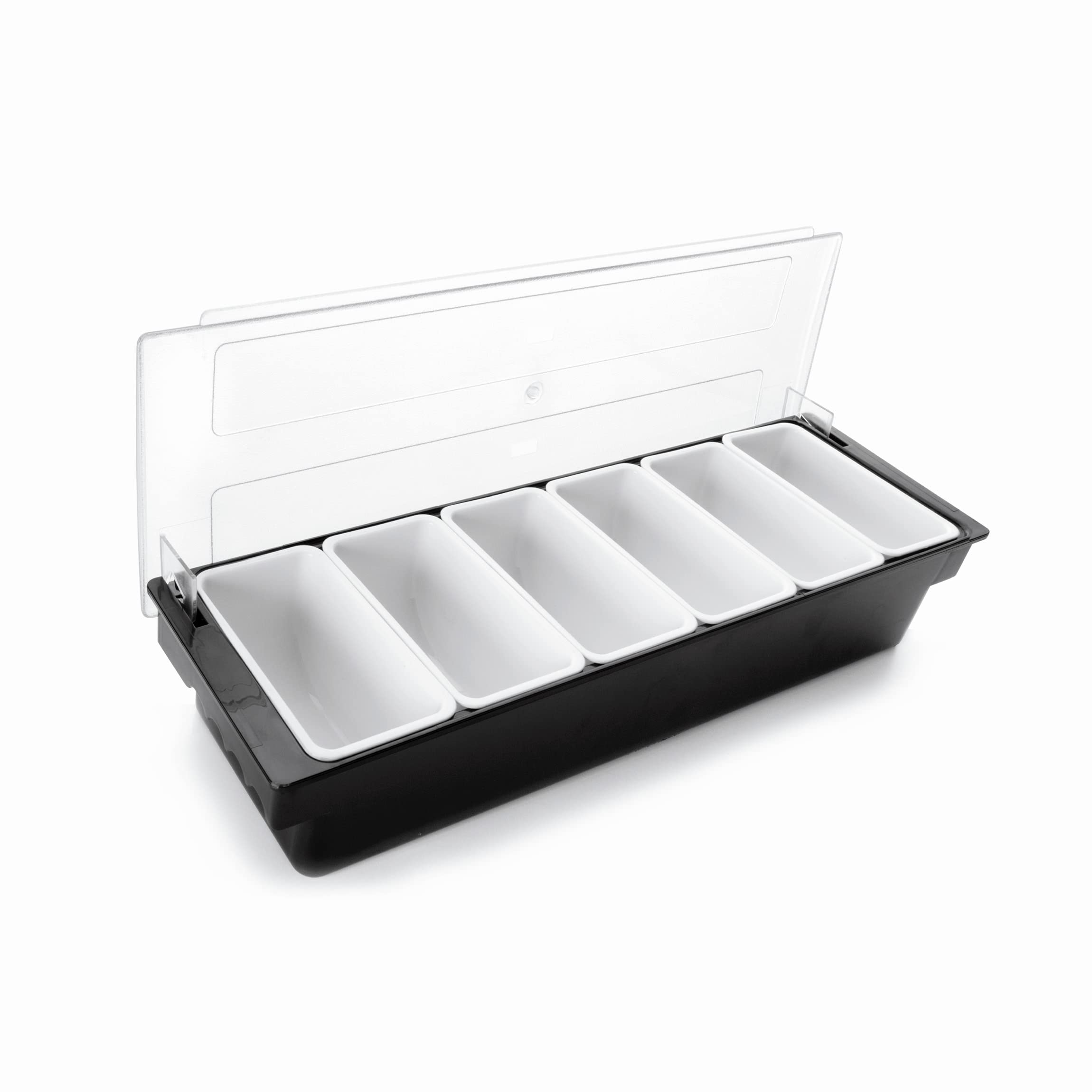 Lacor 61136 6 Compartments Condiments Holder, 450 ml, Silver