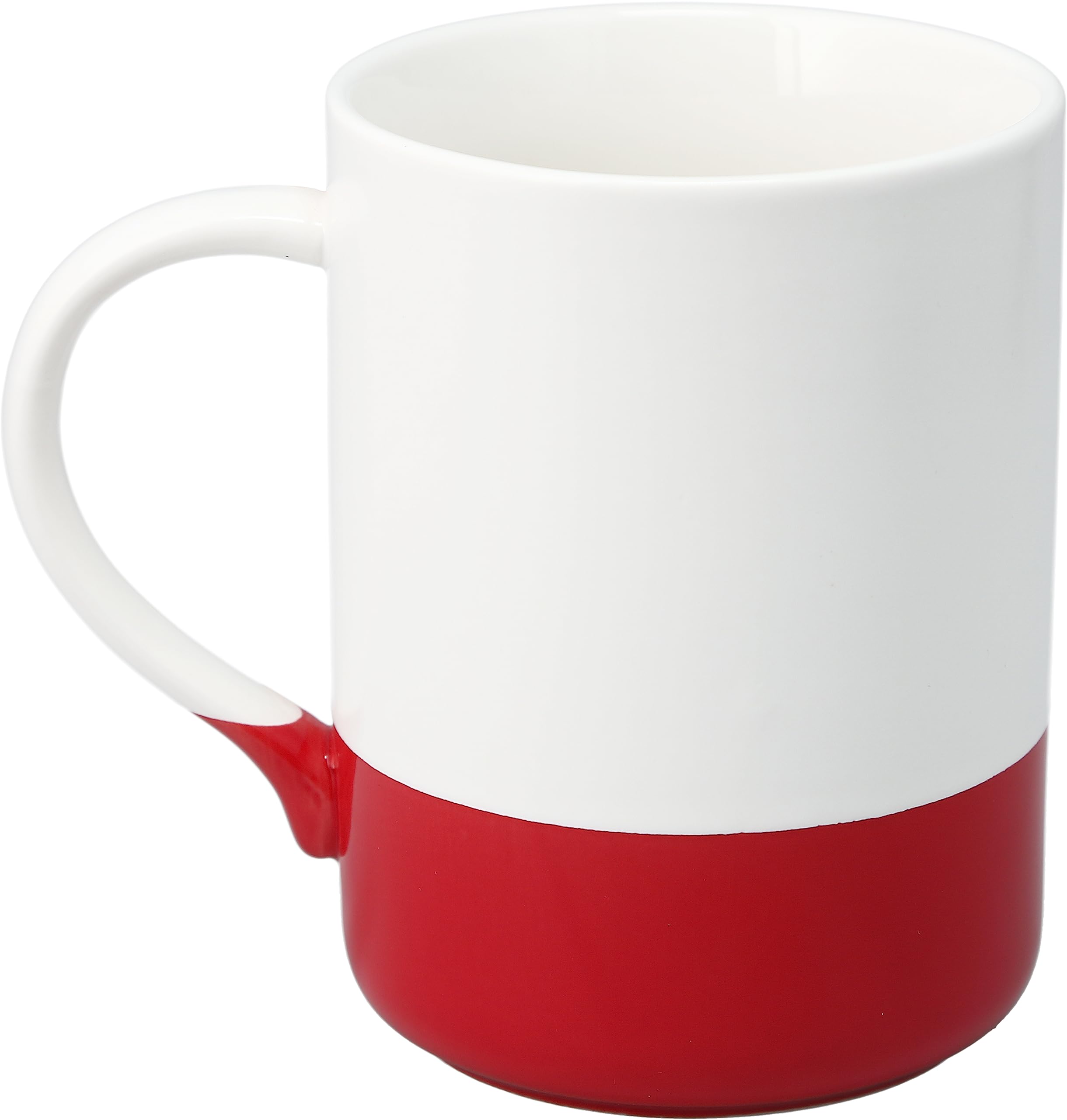 Pavilion - Botón de silencio - Taza de café grande de 18 onzas, regalo sarcástico para padres, taza de café para mamá, tazas de café para papá, 1 unidad (paquete de 1), 5 x 4.75 pulgadas, blanco y