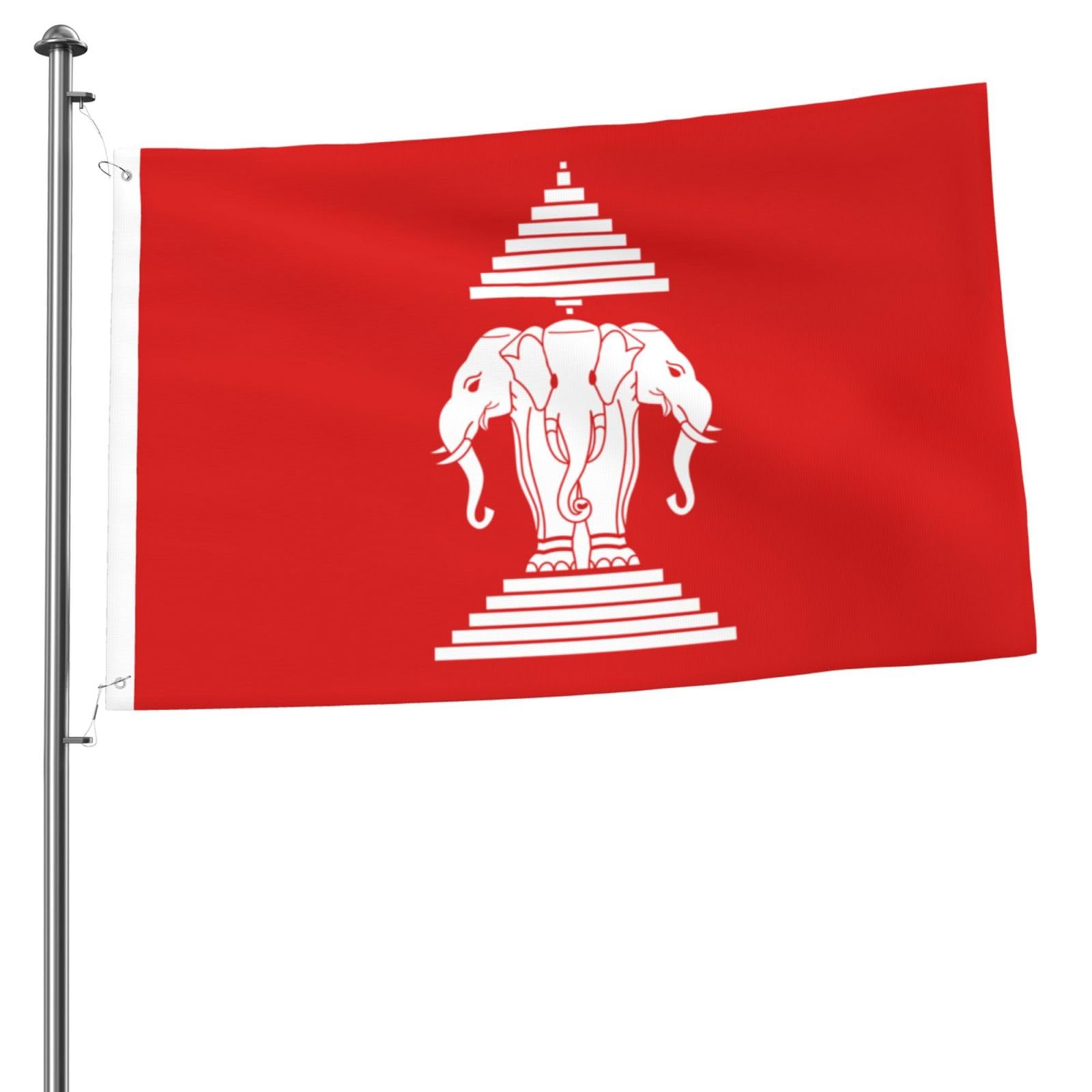 Amazon.com : Flag Of Laos (1952-1975) Flags for Outside 2x3