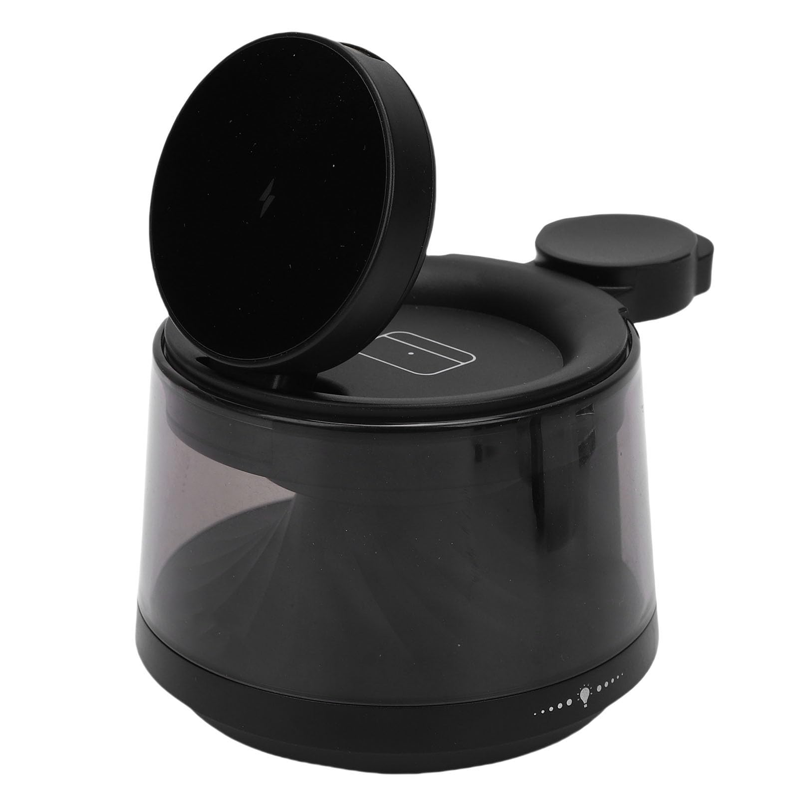 Jiawu Estación de Carga Inalámbrica Portátil 3 en 1 con Altavoz Bluetooth de Carga Rápida y Lámpara de Noche para Cualquier Entorno