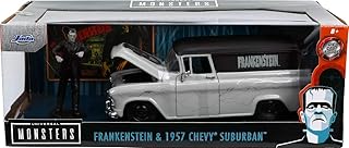 Jada Toys Universal Monsters 1:24 1957 Chevy Suburban Die-cast Car & 2.75