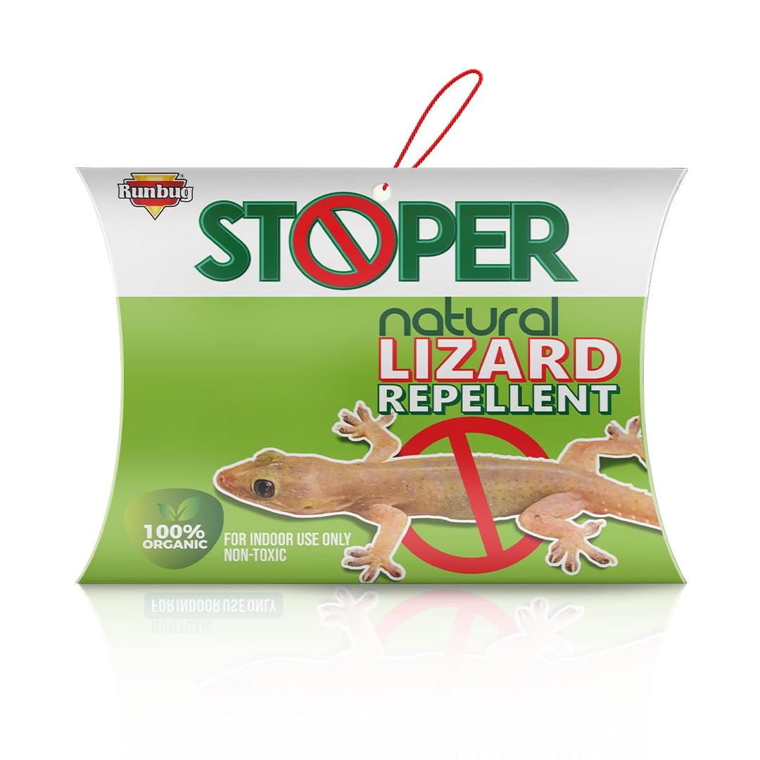 Stoper Natural Lizard Repellent Box| Non-Toxic | Indoor Use | 100% Organic -20g (Pack of 4)
