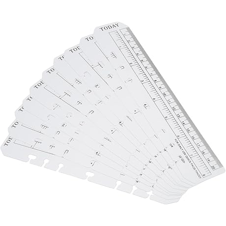 PATIKIL Ruler Page Margin Gauge for A5 Notebook