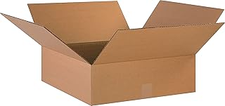 SHIP NOW SUPPLY 18 x 18 x 6 Corrugated Cardboard Boxes, Flat 18