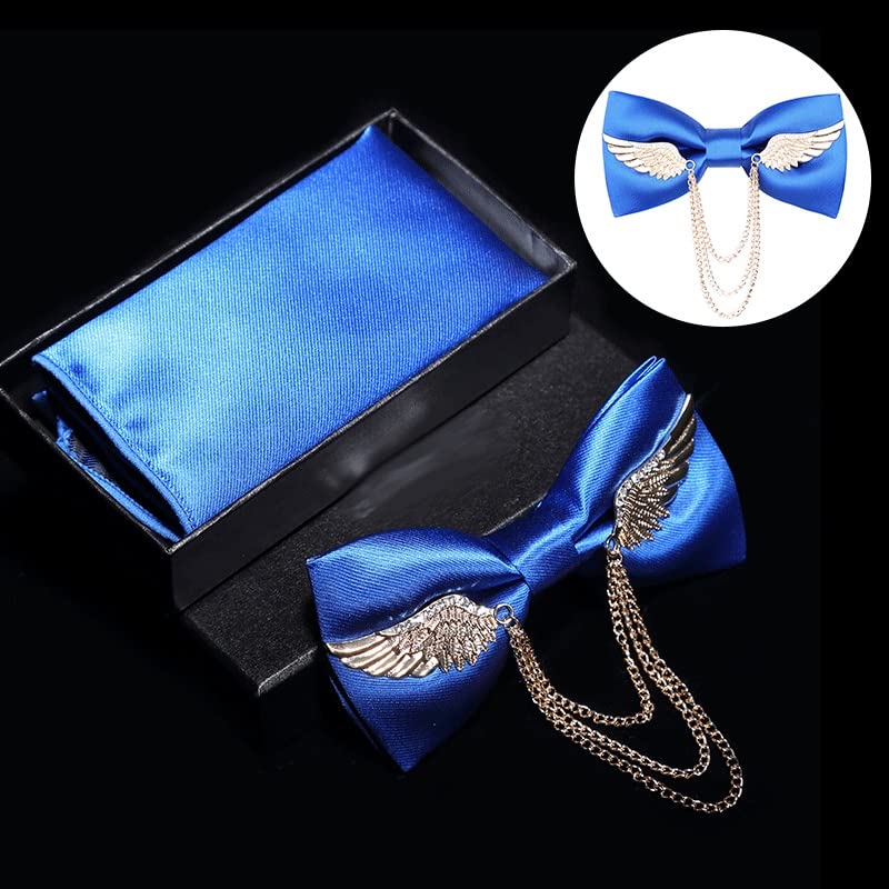 Set de corbata de moño y pañuelo de seda para hombre miniatura 2