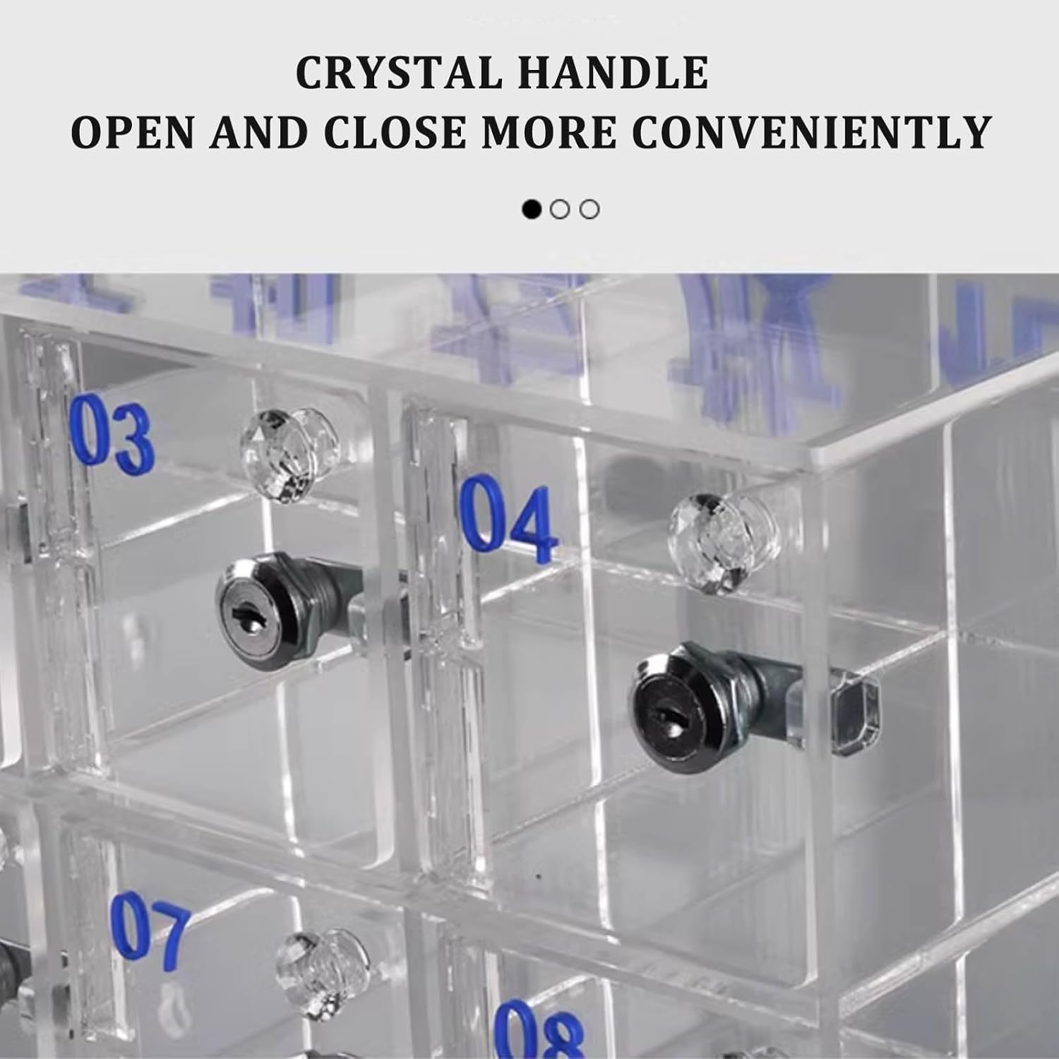 Transparent Cell Phone Cabinet Employee Mobile Classroom Mobile Phone Storage Box Cell Phone Organizer