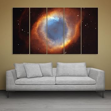 Inephos Multiple Frames Space Universe Wall Painting (150cm X 76cm)
