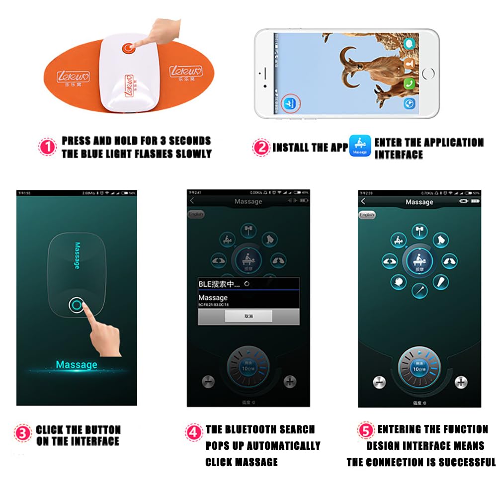 Elektrostimulation Paare Sex Set mit Nippelklemmen & Massage Patch&Analplug SM Mikro-Strom Flirten Sexspielzeug APP Fernbedienung mit 8 Betriebsarten und 15 Intensitäten