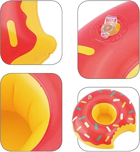 Miniatura 6 de E-TING 5 unidades de anillo de natación divertido piscina flotador balsa Lilo salvavidas para muñecas de 11.5 pulgadas inflables flotantes titulares