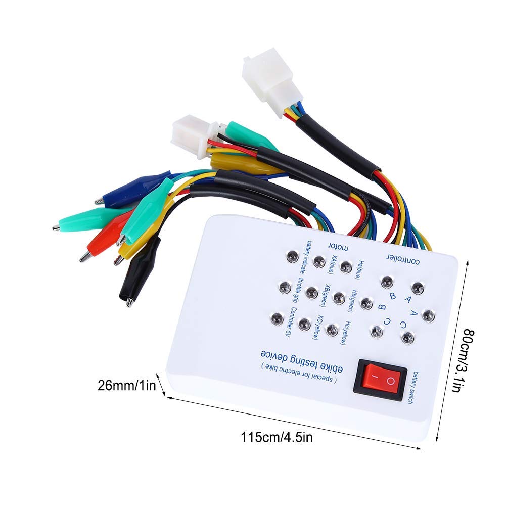 Tester per Motori Brushless, Rilevatore di Scooter 115x80x26mm Tester Preciso per Motori Brushless per la Diagnosi dei Motori di E-bike Rilevatore di Motori per Veicoli