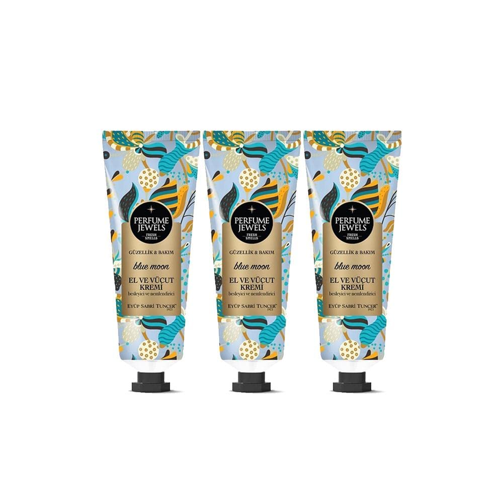 Eyüp Sabri Tuncer Perfume Jewels Blue Moon El ve Vücut Kremi 50 ML x 3 Adet