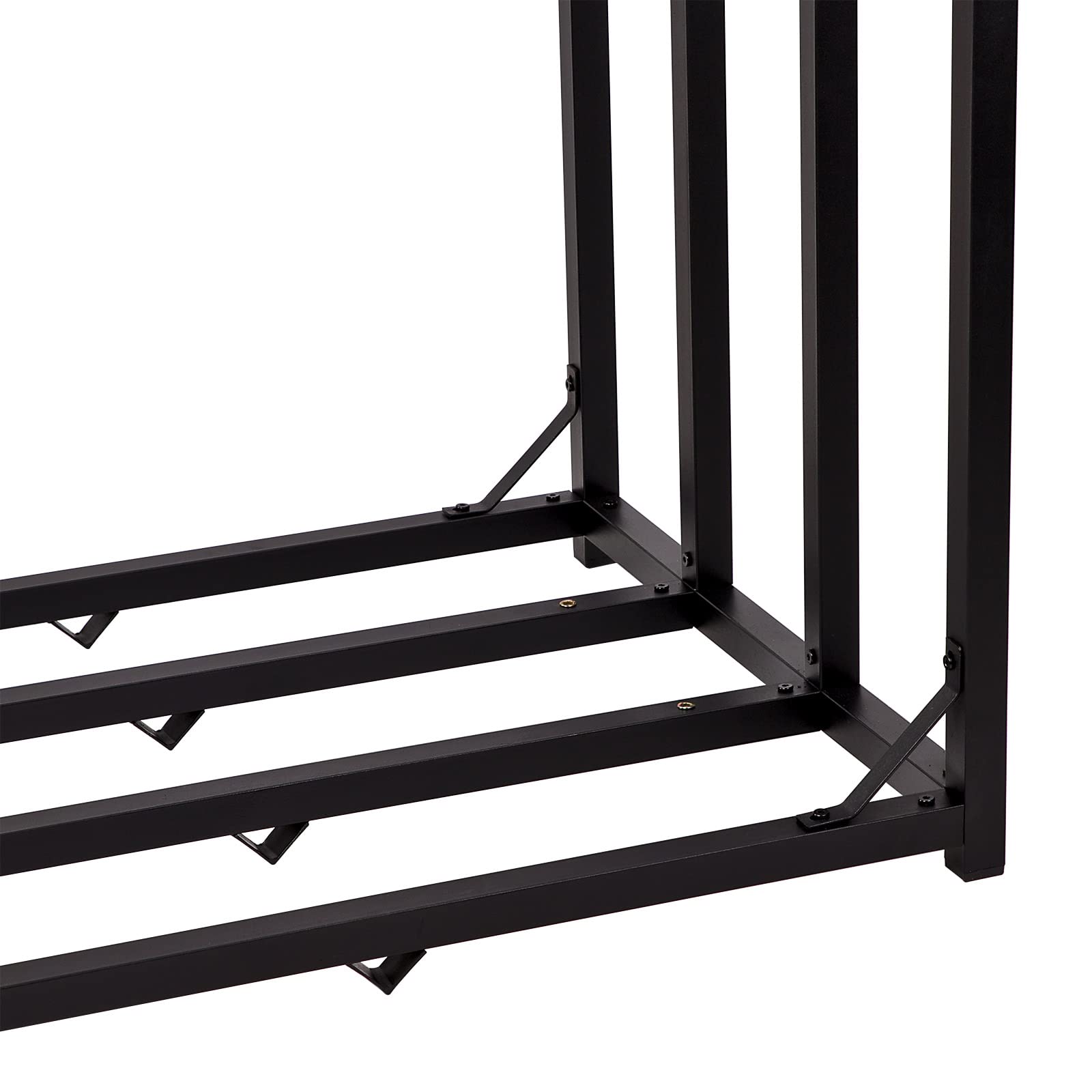 DEMA Kaminholzregal 167x70 cm – Brennholzregal, Holzregal, Holzlager, schwarz, robust & wetterfest, ideal zur Aufbewahrung von Kaminholz, Brennholz & Holzscheiten im Innen- & Außenbereich