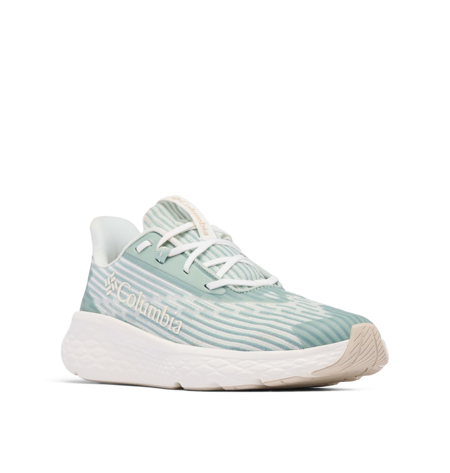 Columbia Women's Konos Swift Running Shoe, Sea Salt/Cool Green, 7.5