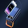 Solar Powers Bank 50000mah - 120w Portable Charger Fast Charging Powers Bank With Built-in Cables, Outdoor Solar Survival Charger, For Camping, Hiking, Travel,Backpack Gear, For Smart Devices