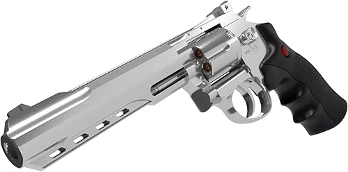 Miniatura 4 de Crosman CRVL357S SR 357 - Revólver de CO2, de metal, para balines, 6 disparos, color plateado