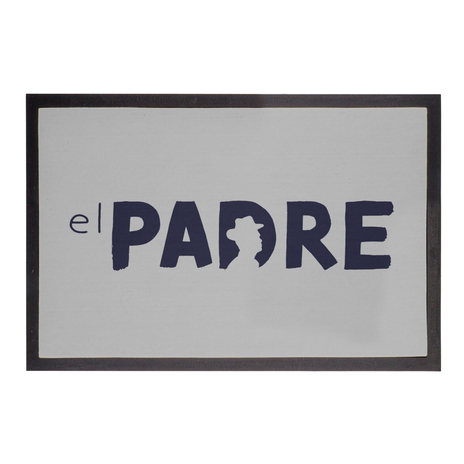 Paillasson Gris El Padre Tapis Entrée Papa France Espagne Fabulous 60x40cm