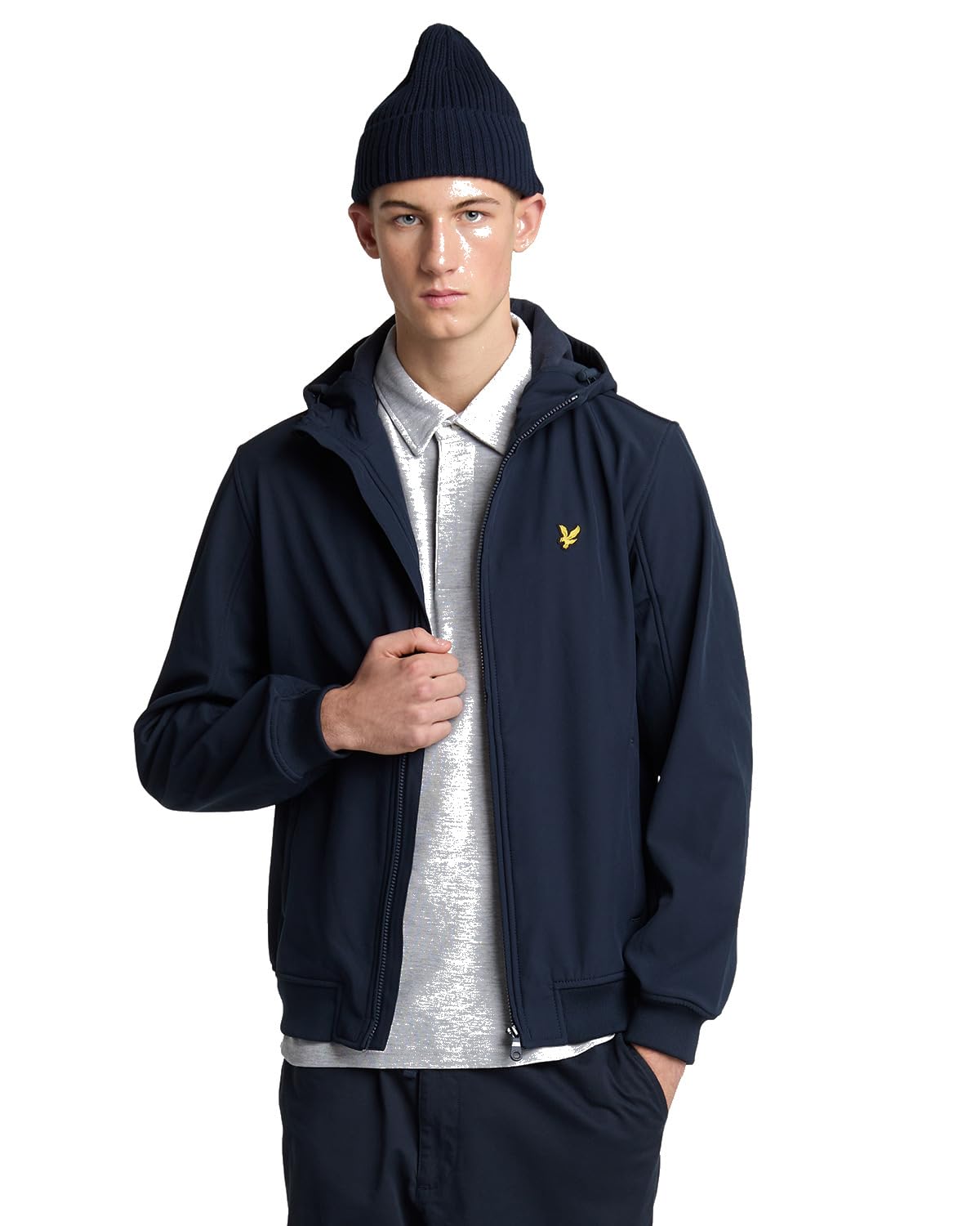 Lyle & Scott Mid Jackets Fleece Back Softshell Jacket Z271 Dark Navy, S
