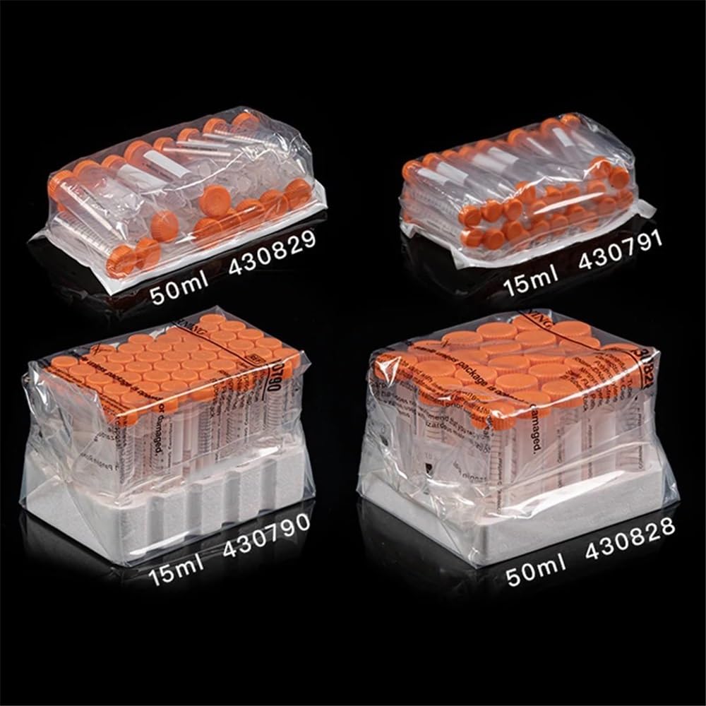 Attrezzature e forniture di laboratorio Provette for centrifuga da 15 ml, provette coniche in plastica 50 con tappo a vite graduato for laboratorio