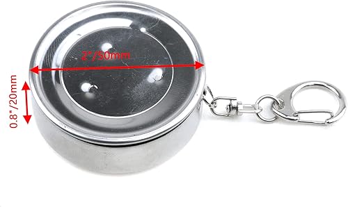 Miniatura 3 de Bitray Vasos de viaje plegables de acero inoxidable de 2.5fl oz para camping, 2 unidades