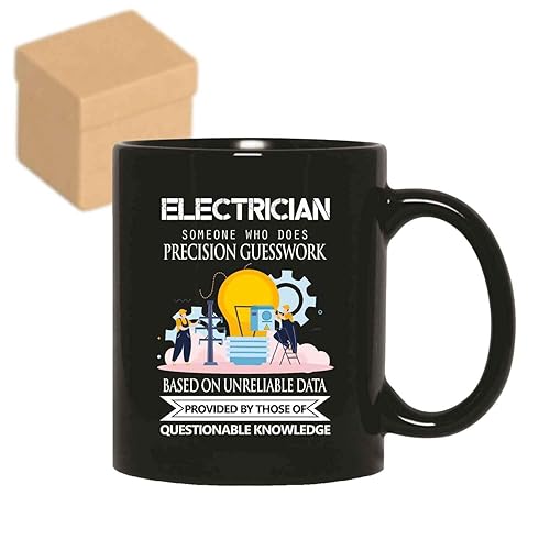 Novelty Gift Electrician's Gift For Wireman Repairman, Ever For Father's Special Occasion Day - Humor Based On Unreliable Data, Catchy Quote On 11oz