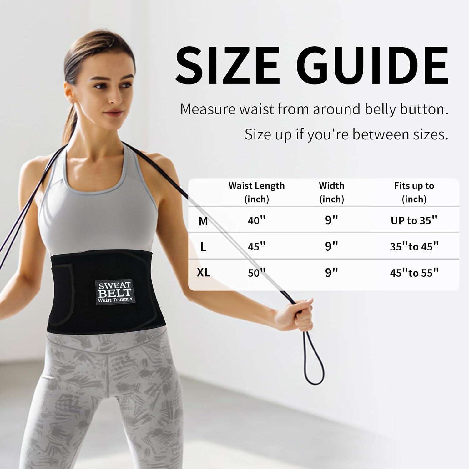 LKV Waist Trainer for Women Lower Belly Fat, Waist Trimmer Sweat Belt for Workout, Stomach Wrap Waist Sweat Band Body Shaper - Image 6