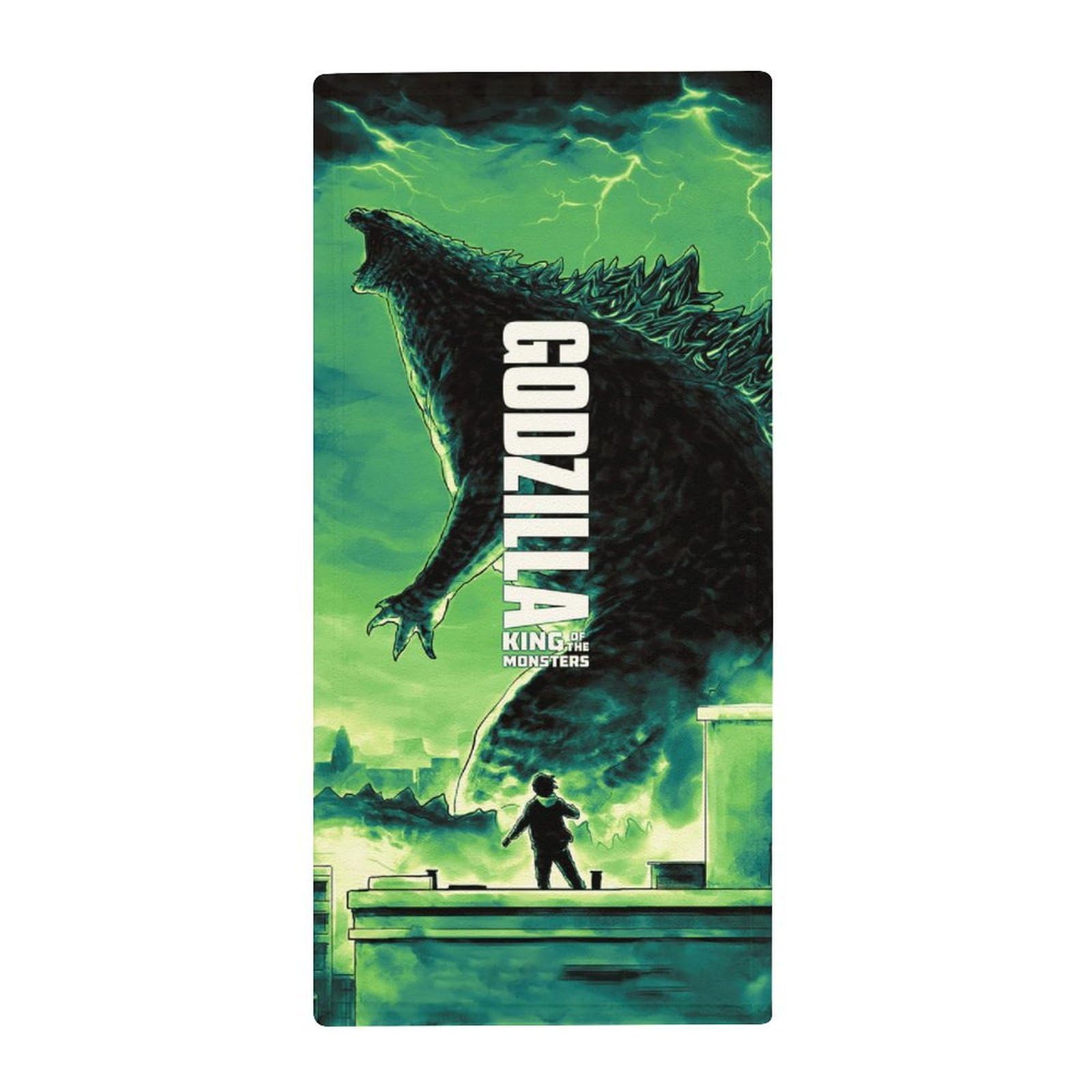 Amazon｜タオル ゴジラ 怪獣王 サンゴのフリース ビーチタオル