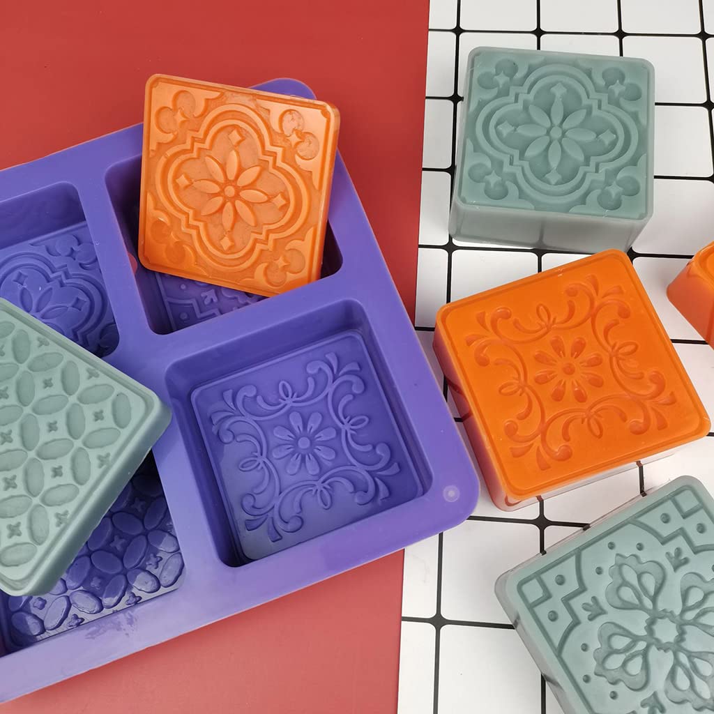 Four in one Abstract face Shape Car Freshie Silicone Mold for Making