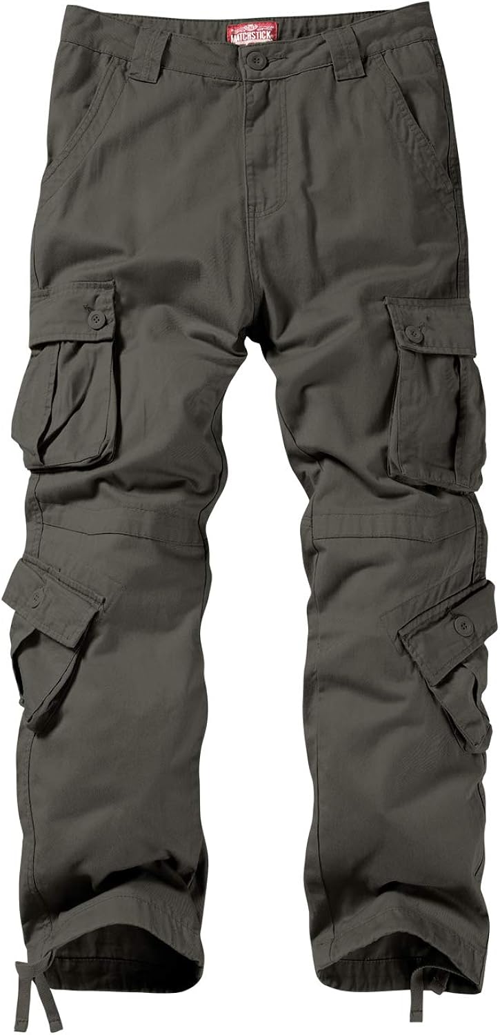 Match Men's Wild Cargo Pants 30 R-green