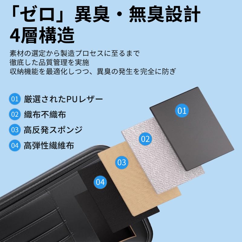 Amazon | クロスビー 専用 車 バイザー サンバイザー 収納 大容量