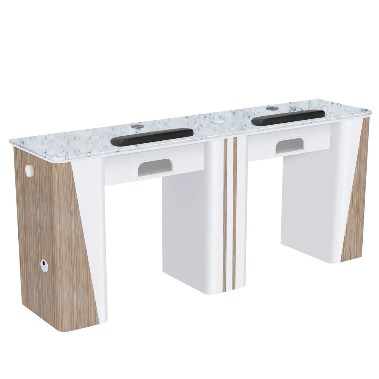 Buy NOVA II Double Manicure Table (With Vent Pipes) Nail Station for