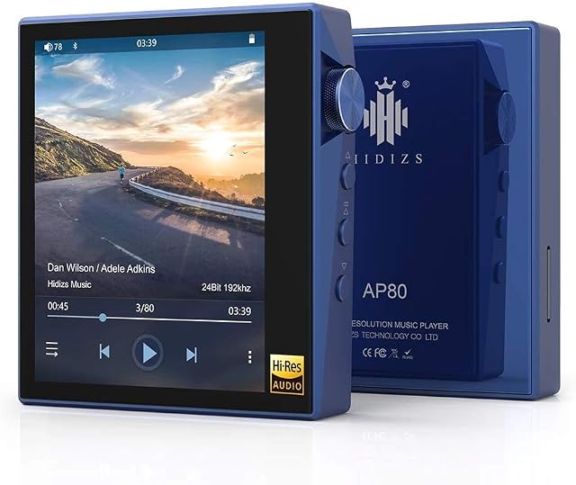 Hi-Fi AP80 Lossless MP3 Player with Bluetooth, High-Resolution Digital Audio Player, High-Resolution Music Player with DSD Support