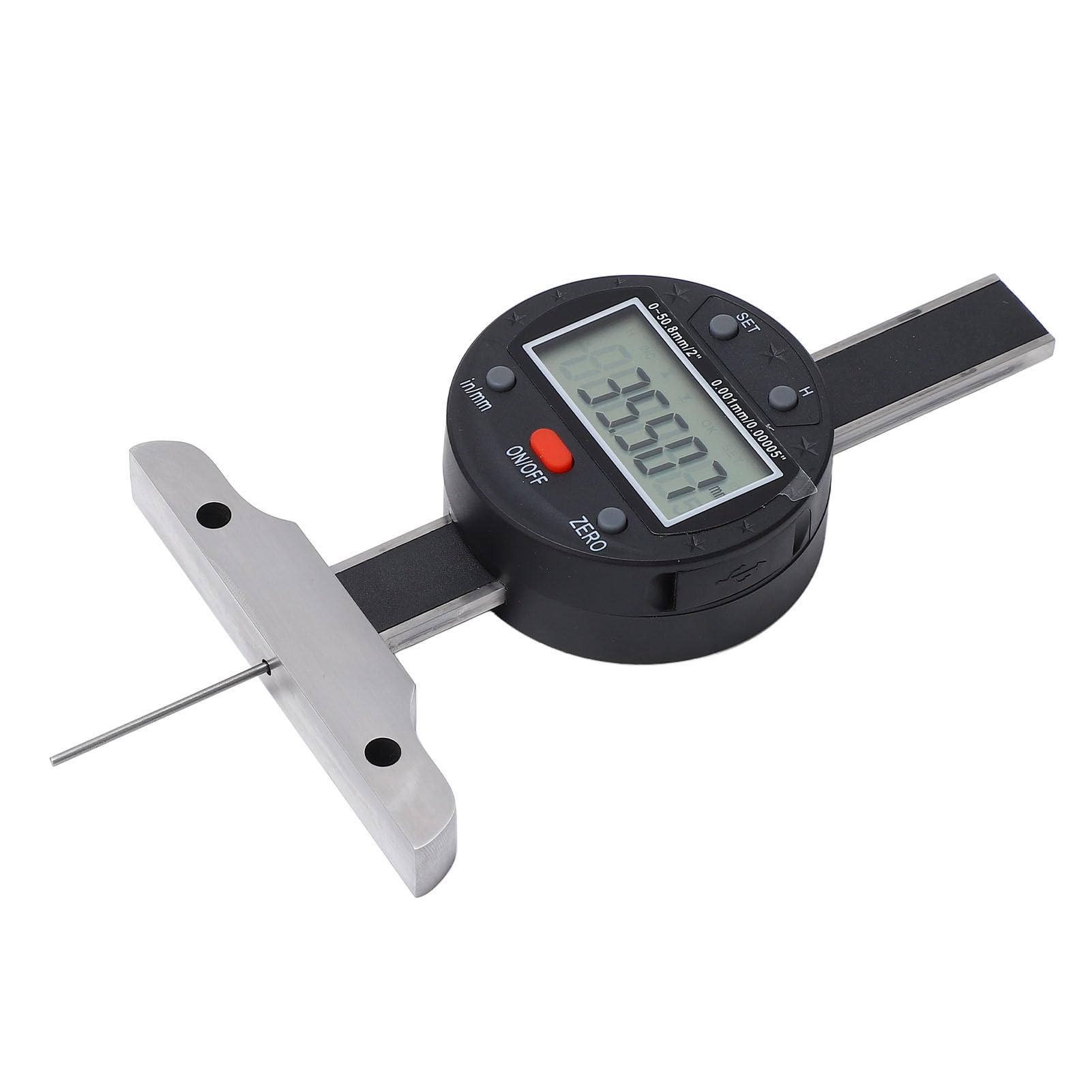 Scartamento elettronico ad alta precisione display digitale mm in unità misuratore di profondità sottile USB 0-50,8 mm Range Versatile Strumento per misurazioni di precisione in