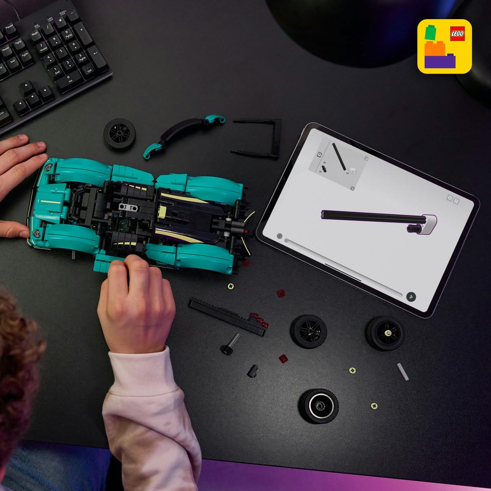LEGO Technic Aston Martin Valkyrie 42208 | Bolid F1, klocki konstrukcyjne, prezent dla fana motoryzacji, zabawka edukacyjna dla dzieci 9+, 707 elementów