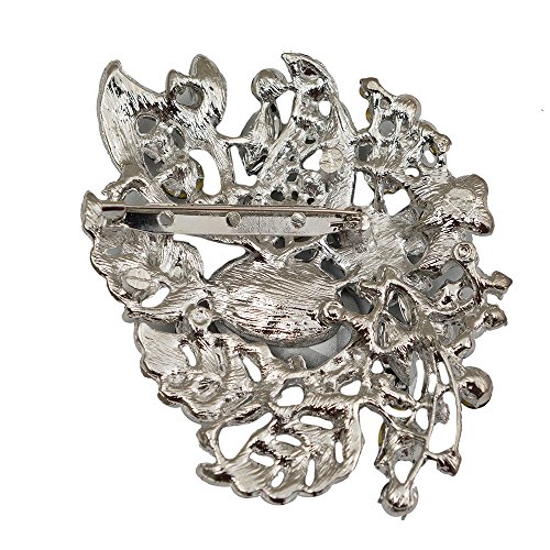 Elegant Crystal Brooch Pin