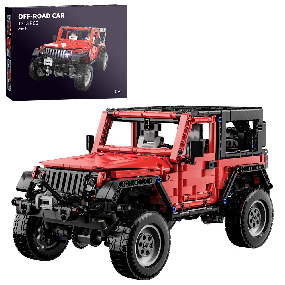 - Off-Road Vehicle Model Building Setfor Adult Challenging, Car Building Toys Boys Aged 8 and Above, 1313 Pieces