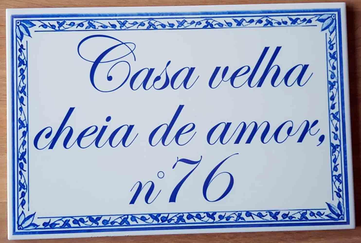 Señal de fachada de casa – 20x30cm – Texto a elegir