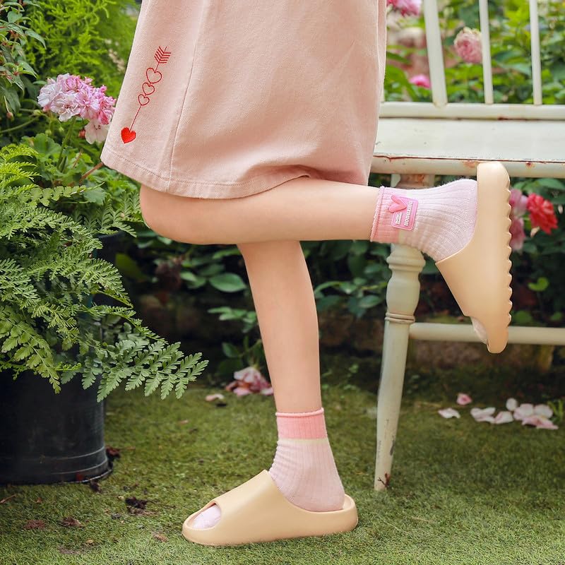 Image of youermei Kids Cloud Slides, Non-Slip Pillow Slippers for Girls Boys