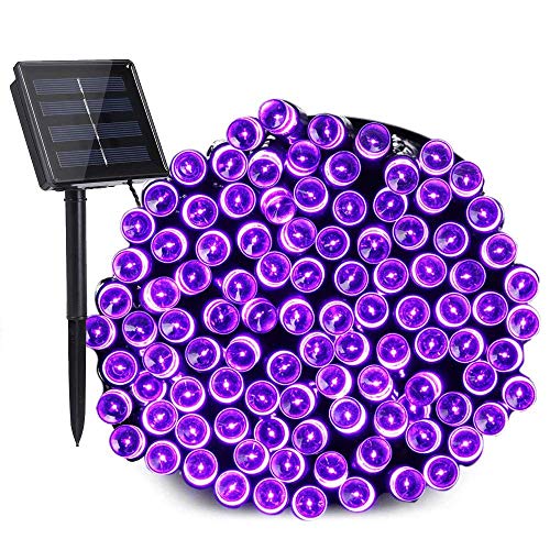 Preisvergleich Produktbild NEXVIN Solar Lichterkette Weihnachtsbeleuchtung außen, 20M 200 LED Solar Lichterkette Aussen Wasserdichte, 8 Modi Solar Weihnachtslichterkette Deko für Weihnachtsbaum, Garten, Terrasse (Lila)