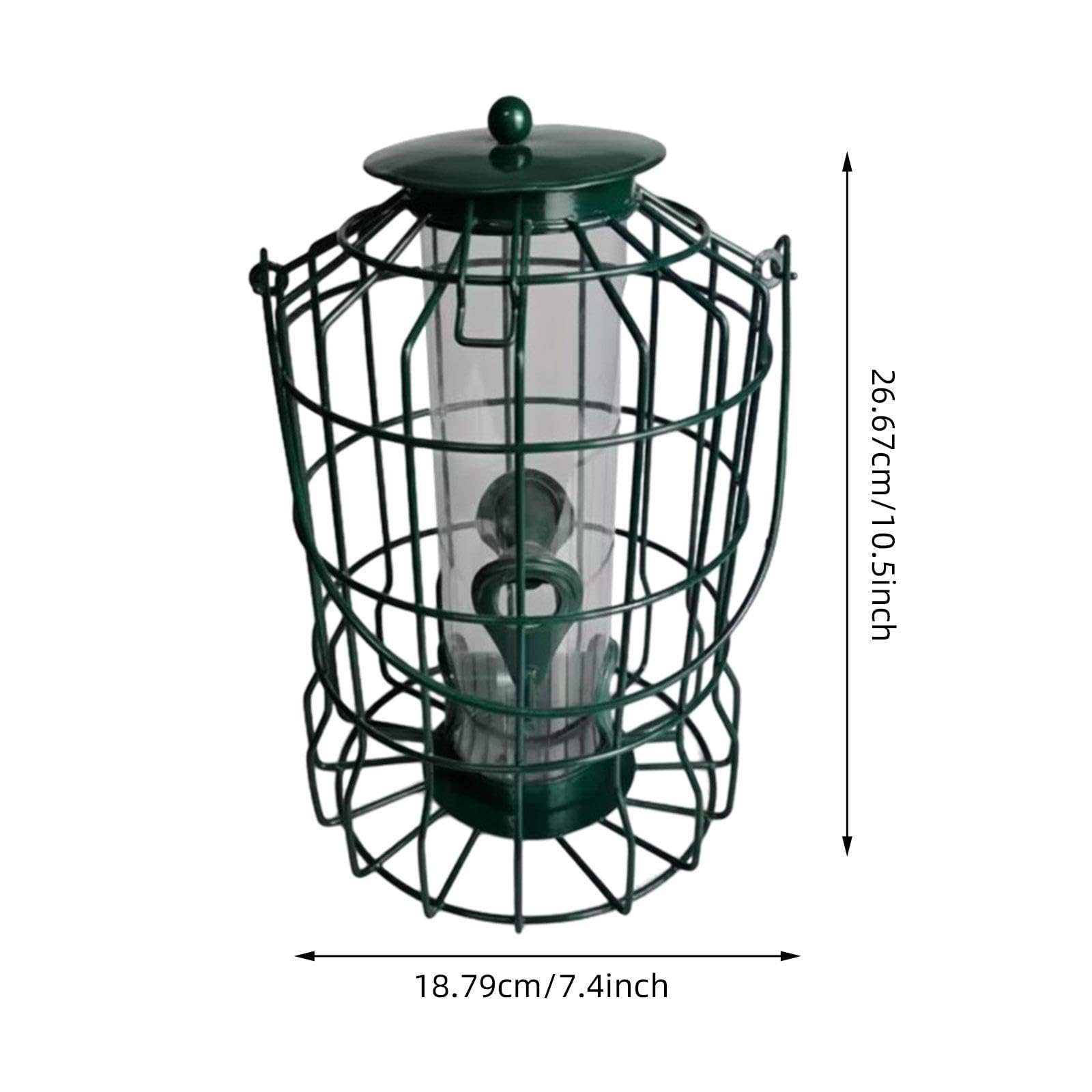 F Fityle Muliera per Uccelli in sospeso in Gabbia in Metallo 18x26 cm Accessori per Gli osservatori degli Uccelli Assemblaggio rapido con 2 Porte di