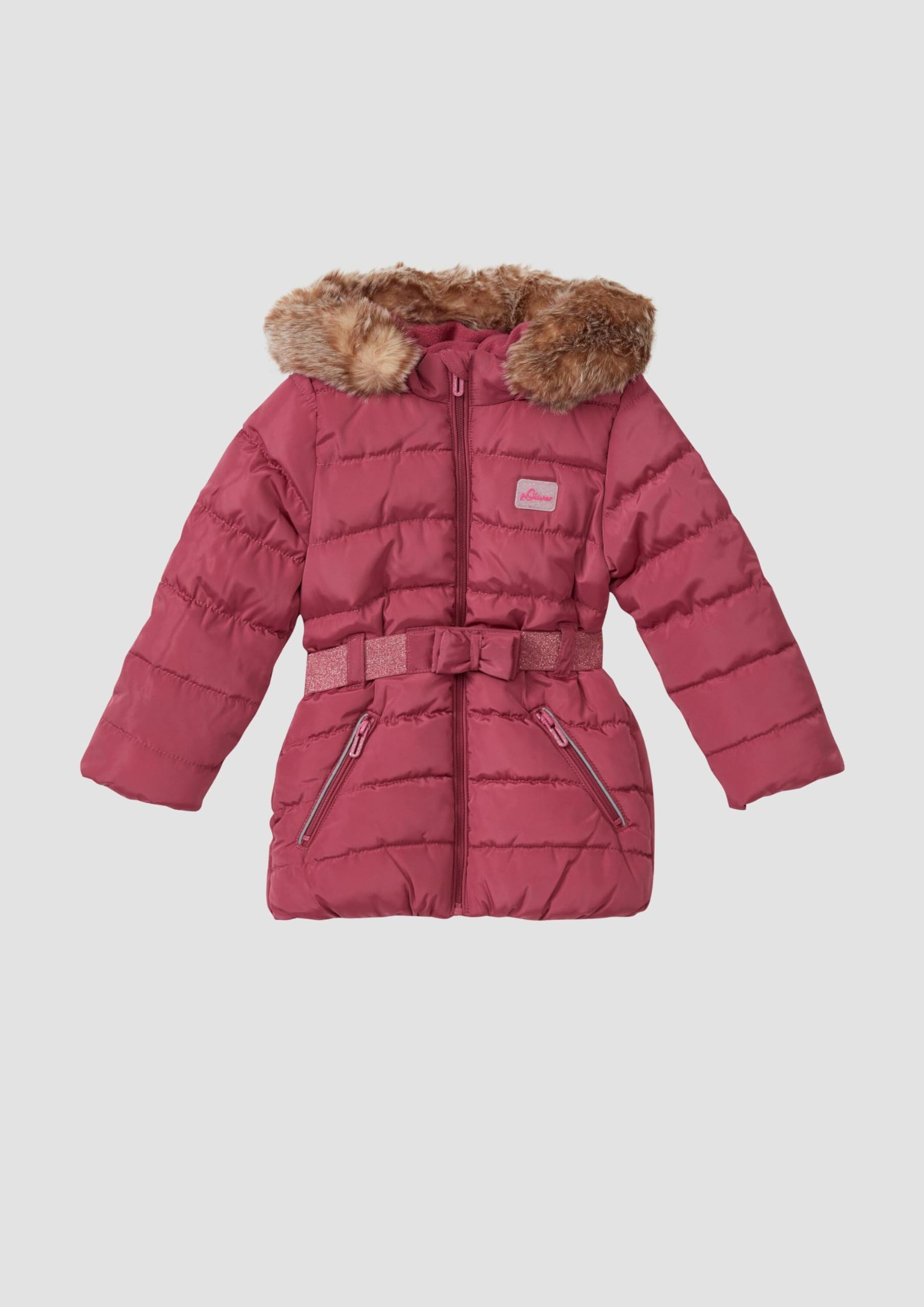 s.Oliver 2171373 Cappotto trapuntato con cappuccio e cintura Bambine e ragazze (Pacco da 1)