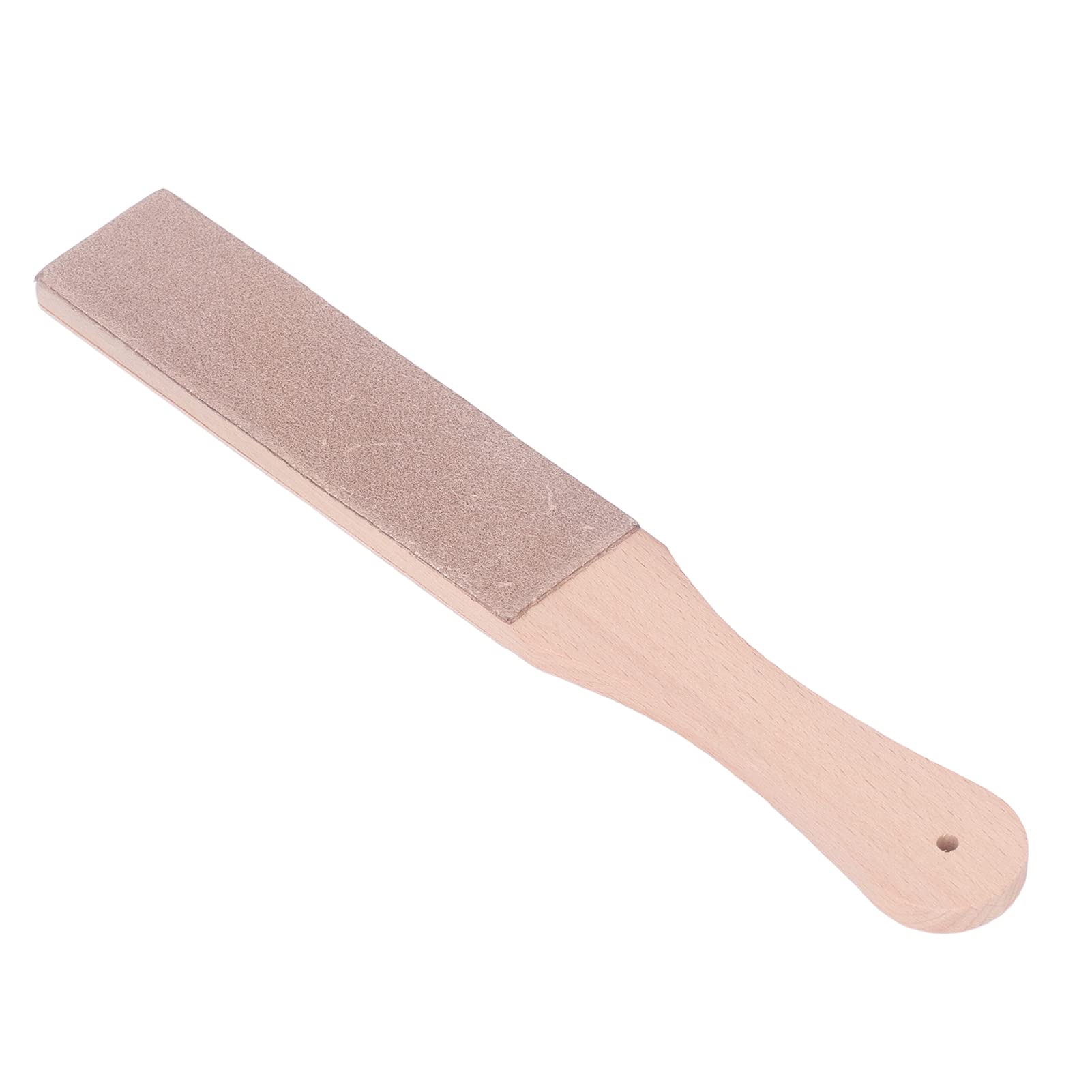 Double Sided Leather Strop, Knife Strop Vegetable Tanned Sharpening Board with Ergonomic Handle for Honing Knives Woodworking Chisels
