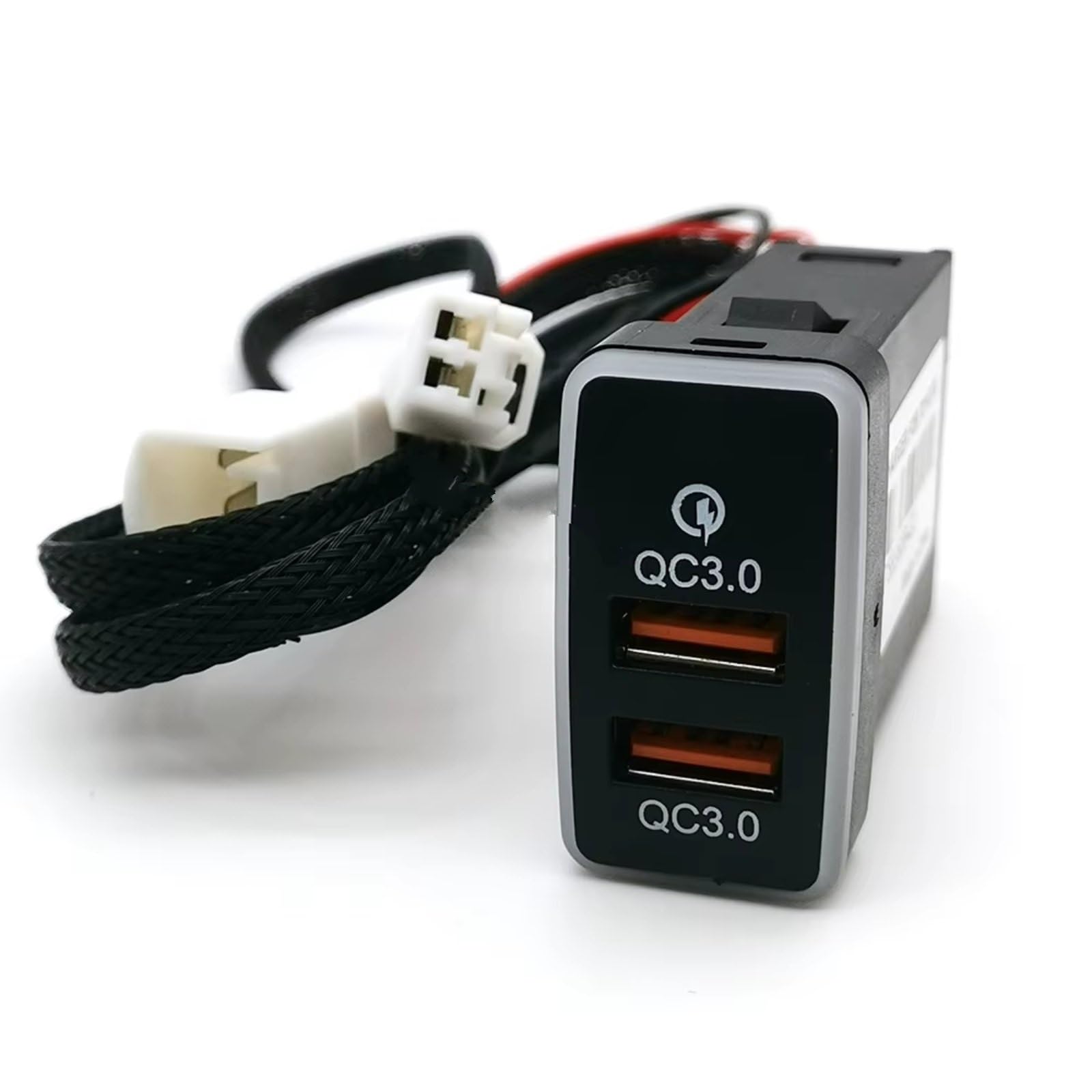 Prise USB AUX Pour Console Compatible Avec Toyota Pour Fj Cruiser Pour Prado 120 Voiture QC3.0 Double Ports De Chargeur Adaptateur Téléphone Interface USB AUX voiture