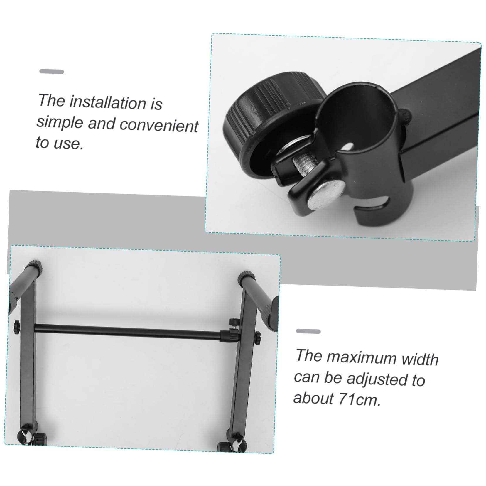 IMIKEYA Elevated Piano Stand Keyboard Stand Tier for Digital Pianos Easy Mounting Design Random Style