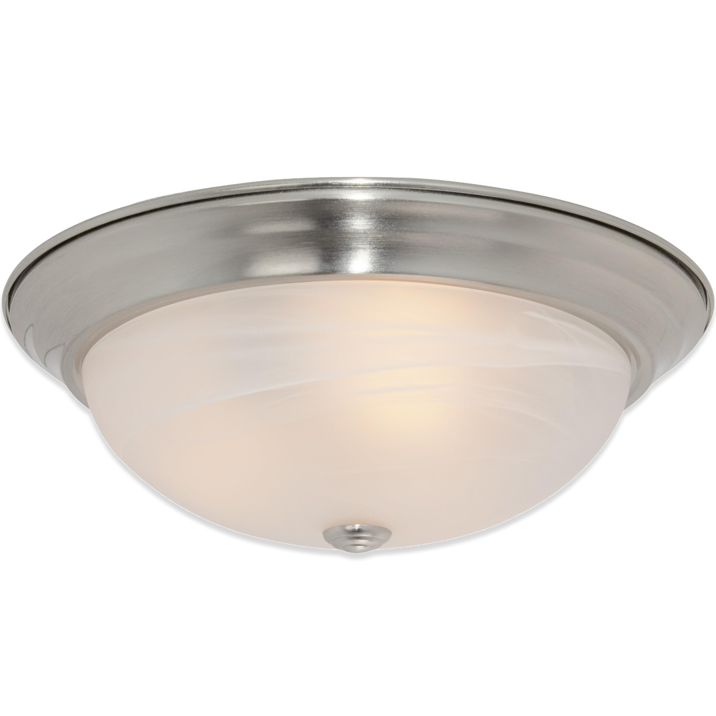 DESIGNERS FOUNTAIN Reedley 2-Lights Flush Mount Ceiling Light 13 Inch Lighting Fixture for Kitchen Bedroom Bathroom and Hallway